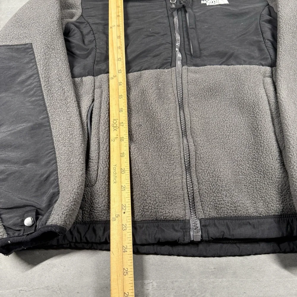 The North Face Jacket Girls M Gray Fleece Outdoors Hiking‎ Denali Camping Youth